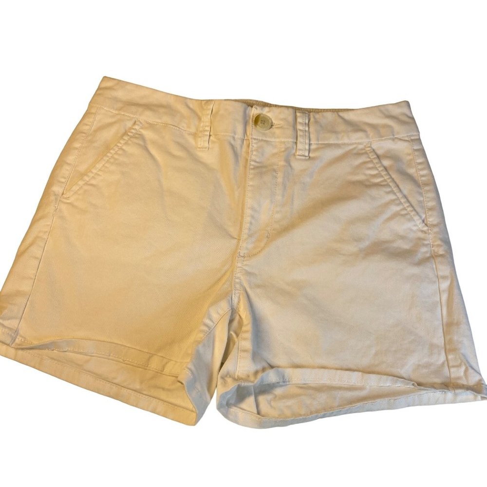American Eagle Outfitters high rise shorties Shorts stretch ivory cream womens 6